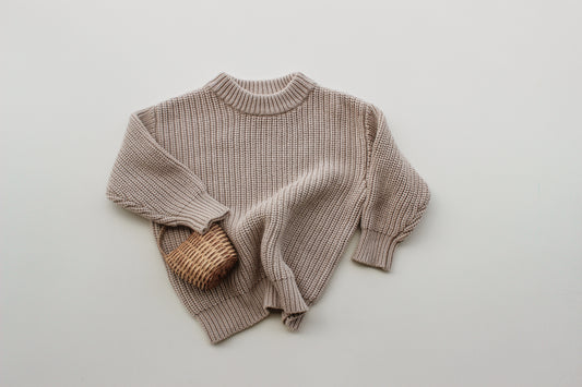 Heavy Knit Pulli Oat - Neutral Beige