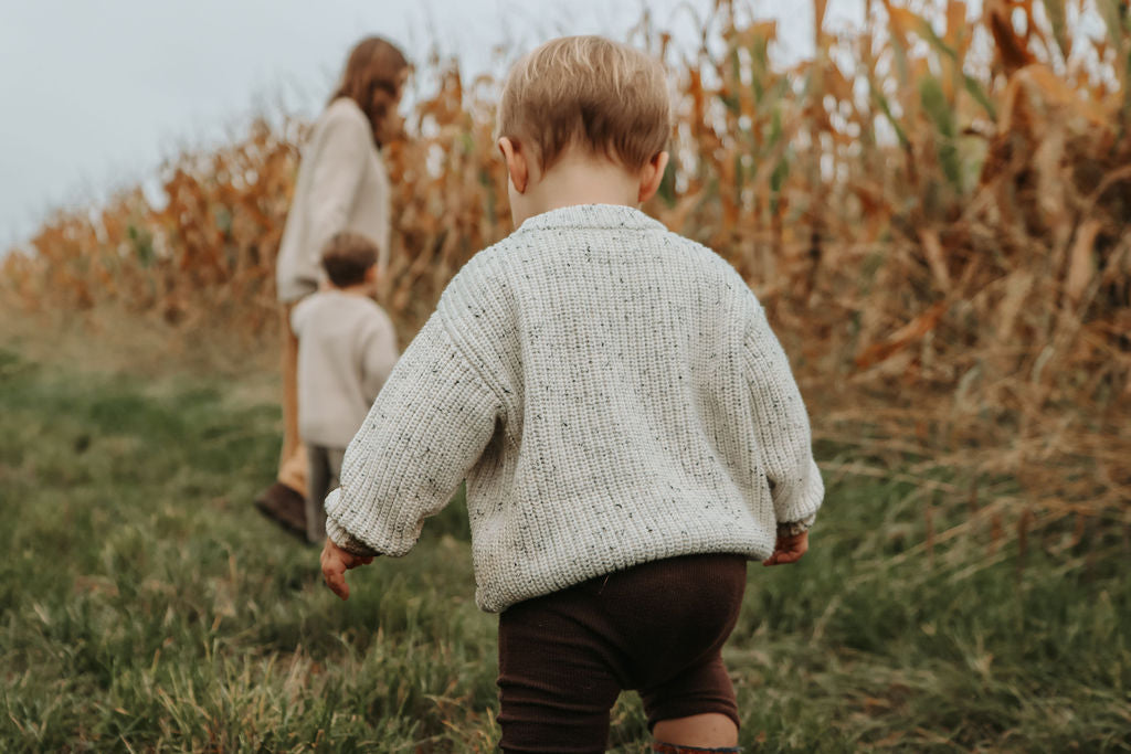 Heavy Knit Pulli Salt and Pepper - Speckled