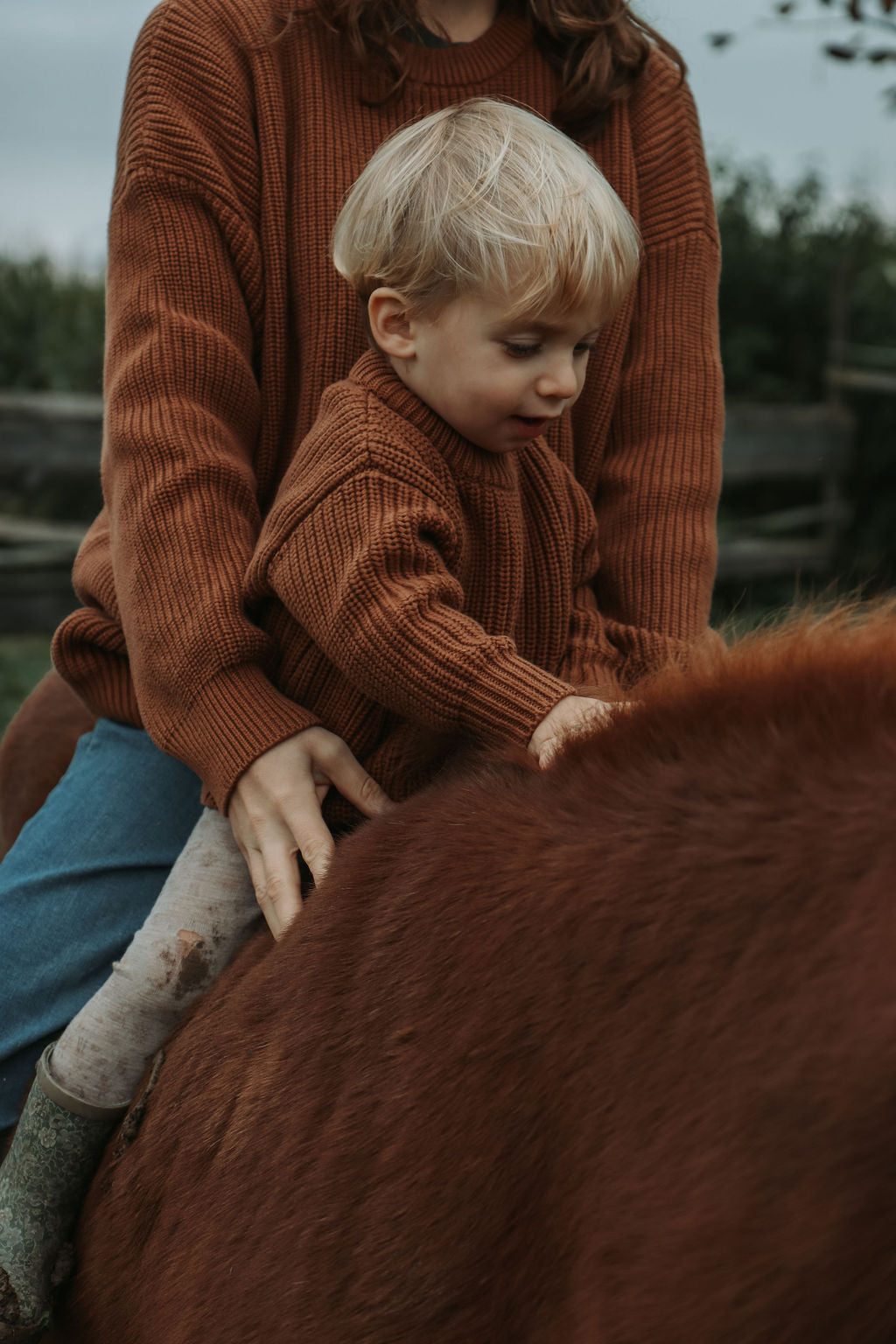 Heavy Knit Pulli MUM Cocoa - earthy brown