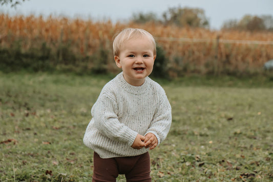 Heavy Knit Pulli Salt and Pepper - Speckled