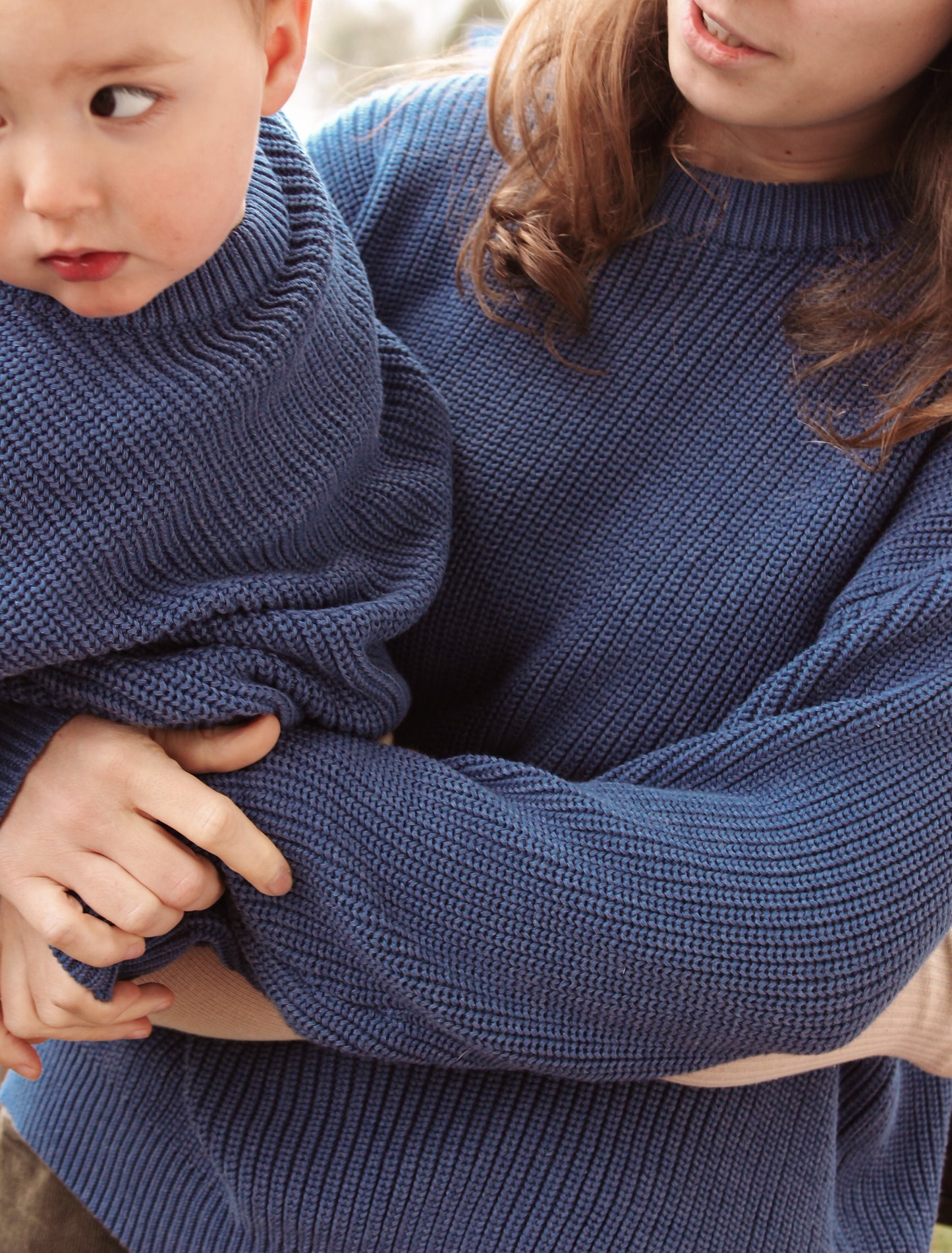 Heavy Knit Pulli Blueberry - rich blue